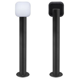 Long Life Lamps Company Adjustable 12W Led Bollard Outdoor Garden Light Stainless Steel Black Finish Warm White Zlc355Bww - thumbnail 4