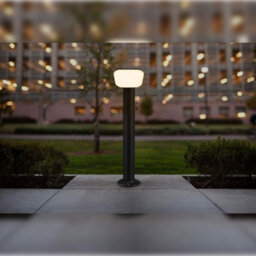 Long Life Lamps Company Adjustable 12W Led Bollard Outdoor Garden Light Stainless Steel Black Finish Warm White Zlc355Bww - thumbnail 9
