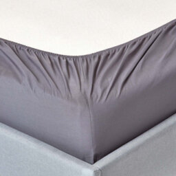 Homescapes Dark Grey Egyptian Cotton Fitted Sheet 200 Tc, Super King - thumbnail 2