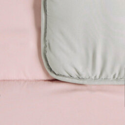 OHS Coverless 10.5 Tog Duvet & Pillowcase, Blush/grey - Single - thumbnail 6