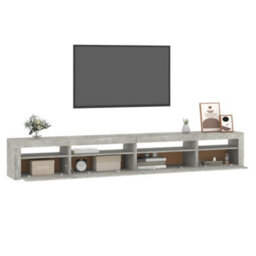 Walplus Tv Cabinet With Led Lights Concrete Grey 270X35X40 Cm - thumbnail 6