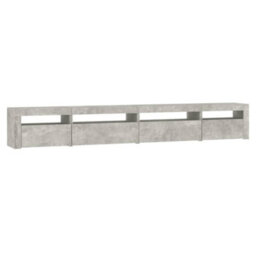 Walplus Tv Cabinet With Led Lights Concrete Grey 270X35X40 Cm - thumbnail 7