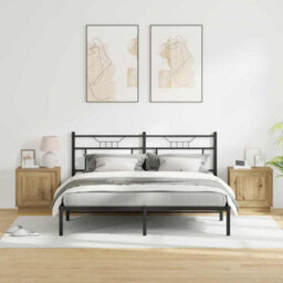Berkfield Modern Bedside Cabinets With Led Lights 2 Pcs Artisan Oak 44X34.5X45 Cm - thumbnail 4