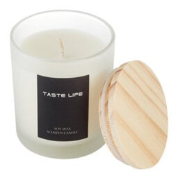 Thehotsale 150G Handmade Refresh Lychee Candle In Frosted Glass Jar 8.5Cm H - thumbnail 1