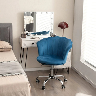 Adjustable Vanity Chair Upholstered Velvet Arm Chair - image 1