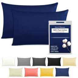 Pamposh 400 Thread Count Egyptian Cotton Pillow Cases 2 Pack Breathable Ultrasoft Pillow Covers