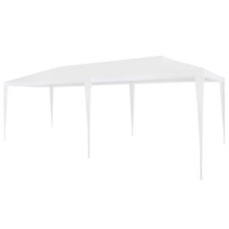 Walplus Party Tent Garden Gazebo Canopy 3X6 M Pe White - thumbnail 1