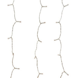 Gardenwize Garden Outdoor 192 Led Solar Powered Warm White Led Curtain Fence Lights - thumbnail 3