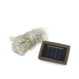 Gardenwize Garden Outdoor 192 Led Solar Powered Warm White Led Curtain Fence Lights - thumbnail 4
