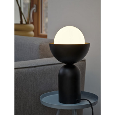 Osram Decor Bowl Table Lamp E14 Black Modern Decorative Bedside Desk Light - image 1