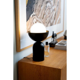 Osram Decor Bowl Table Lamp E14 Black Modern Decorative Bedside Desk Light - thumbnail 8