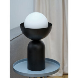 Osram Decor Bowl Table Lamp E14 Black Modern Decorative Bedside Desk Light - thumbnail 6
