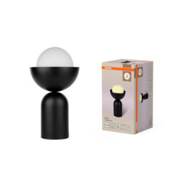 Osram Decor Bowl Table Lamp E14 Black Modern Decorative Bedside Desk Light - thumbnail 4