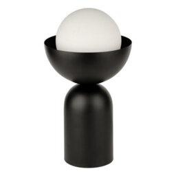 Osram Decor Bowl Table Lamp E14 Black Modern Decorative Bedside Desk Light - thumbnail 2