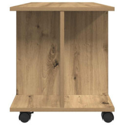 Walplus Tv Cabinet With Castors Artisan Oak 80X40X45 Cm Engineered Wood - thumbnail 5