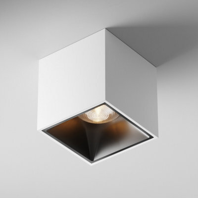 Luminosa Lighting Luminosa Maytoni Alfa Led Square Dimmable Surface Mounted Downlight White 3000K - image 1