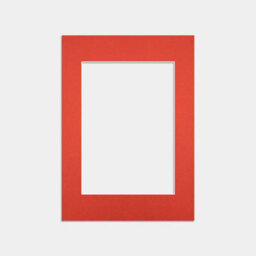 Ak Frames 7X5 Poppy Red Picture Mounts To Fit 5X3.5 Aperture Size - Mount Board Only (No Frame Included) - thumbnail 1