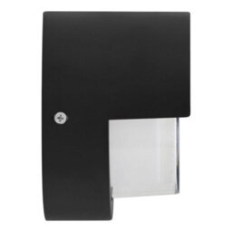 Long Life Lamps Company 12W Outdoor Modern Round Black Led Wall Light Opal Diffuser 6500K Zlc362B - thumbnail 5