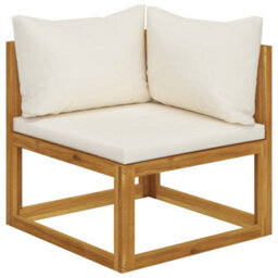 Berkfield 6 Piece Garden Lounge Set With Cushions Solid Wood Acacia (Uk/ie/fi/no Only) - thumbnail 3