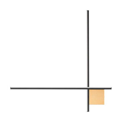 Luminosa Lighting Luminosa Cross Integrated Led Wall Lamp Sandy Black, Brushed Gold Triac Dimmable Led 2W 1351Lm 3000K - image 1