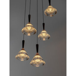 Luminosa Lighting Luminosa Paluz Cluster Pendant Ceiling Light Rose Gold, Matt Black Triac Dimmable Led 30W 1558Lm 3000K - thumbnail 5