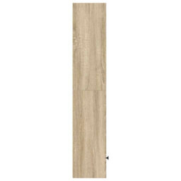 Berkfield Durable Bookcase Sonoma Oak 31X24X127 Cm Engineered Wood - thumbnail 5