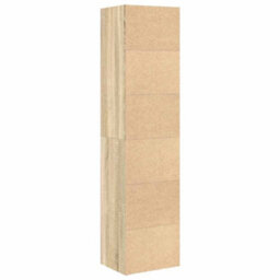 Berkfield Durable Bookcase Sonoma Oak 31X24X127 Cm Engineered Wood - thumbnail 6