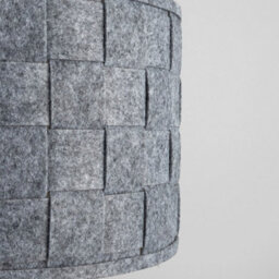 Valuelights Monza Grey Drum Ceiling Shade And Bulb (D)32Cm - thumbnail 3