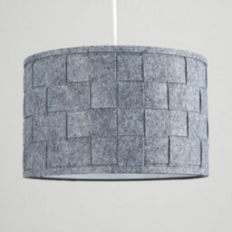 Valuelights Monza Grey Drum Ceiling Shade And Bulb (D)32Cm - thumbnail 4