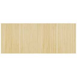 Berkfield Modern Rug Rectangular Light Nature 80X200 Cm Bamboo