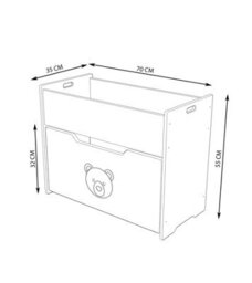 Jerenss Dove Toy Box  2 In 1 Book And Toy Storage Unit For Little Explorers - thumbnail 9