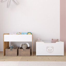 Jerenss Dove Toy Box  2 In 1 Book And Toy Storage Unit For Little Explorers - thumbnail 8