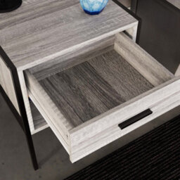 Lassic Vida Designs Brooklyn Grey 1 Drawer Bedside Cabinet (H)500mm (W)430mm (D)400mm - thumbnail 5