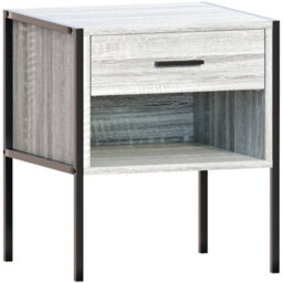 Lassic Vida Designs Brooklyn Grey 1 Drawer Bedside Cabinet (H)500mm (W)430mm (D)400mm - thumbnail 8