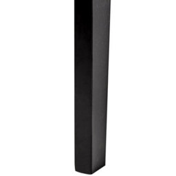 Wyld and Coco Set Of 2 Retro Rubberwood Bar Stools In Black Frame With Grey Polyester Seats, 92Cm High - thumbnail 8