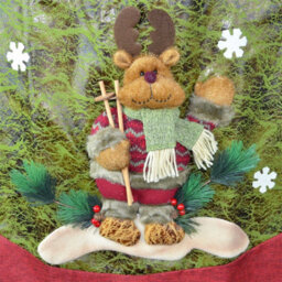 Shatchi Deluxe Christmas Tree Skirt Base Cover With 3D  Handmade Xmas Width 122Cm Perfect For Home Decorations - thumbnail 2