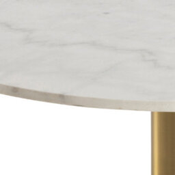 Furniture To Go Corby Round Coffee Table With White Marble Top & Gold Base - thumbnail 4