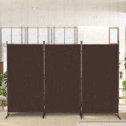 Trifold 3 Panels Folding Room Divider Wall Partition Privacy Screen - thumbnail 4