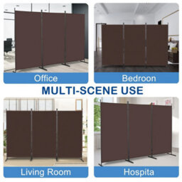 Trifold 3 Panels Folding Room Divider Wall Partition Privacy Screen - thumbnail 6