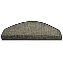 Floordirekt Semicircle Or Rectangular Self Adhesive Hard Wearing Carpet Stair Tread Mat For Indoor Stairs Semicircular Green 23.5 X 65 Cm - thumbnail 1