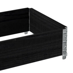 Berkfield Rustic Garden Planter Black 100X50 Cm Solid Wood Pine - thumbnail 7