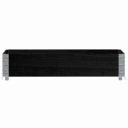 Berkfield Rustic Garden Planter Black 100X50 Cm Solid Wood Pine - thumbnail 3