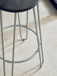 Orsina Contemporary Grey Metal Bar Stool, Hairpin Stool For Kitchen Counter, Versatile Breakfast Stool For Home - thumbnail 7