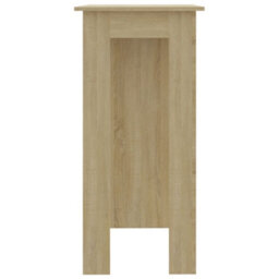Berkfield Bar Table With Shelf Sonoma Oak 102X50X103.5 Cm Engineered Wood - thumbnail 4