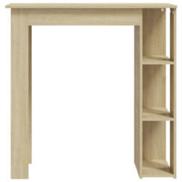 Berkfield Bar Table With Shelf Sonoma Oak 102X50X103.5 Cm Engineered Wood - thumbnail 3