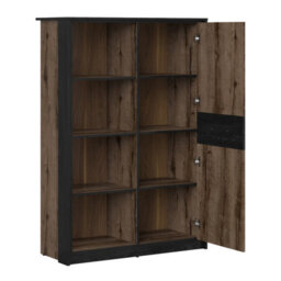 Heze Furniture Kassel Contemporary Style Bookcase With Storage - thumbnail 3