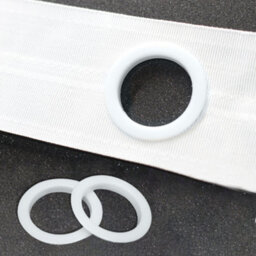 Neel Blue 40mm Curtain Eyelets Round Plastic Eyelets, White - 8Pcs - thumbnail 8