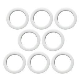 Neel Blue 40mm Curtain Eyelets Round Plastic Eyelets, White - 8Pcs - thumbnail 1
