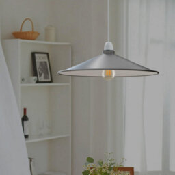 Vintage Grey Metal Lampshade (Set Of 2) Disc Shape Easy To Install For Living Room, Kitchen, Restaurant 40Cm - thumbnail 5