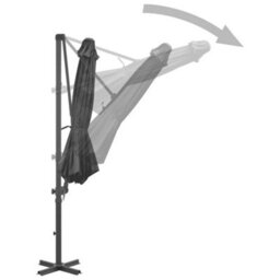 Berkfield Cantilever Umbrella With Aluminium Pole Anthracite 300 Cm - thumbnail 4